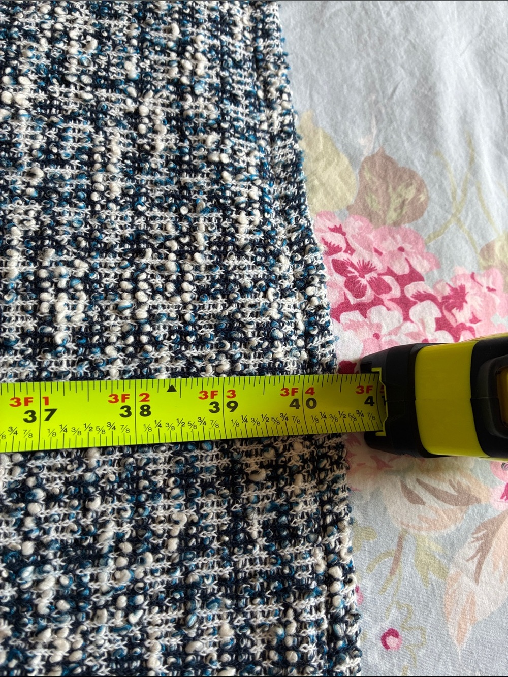 Talbots Tweed Shift Dress Gold Button Details on Collar and Pockets SZ XL (616) - Picture 12 of 13